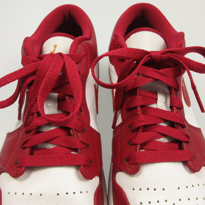 【中古】NIKE | ナイキ AIR JORDAN 1 LOW スニーカー 553558-607 2022S/S レッド 27.5cm