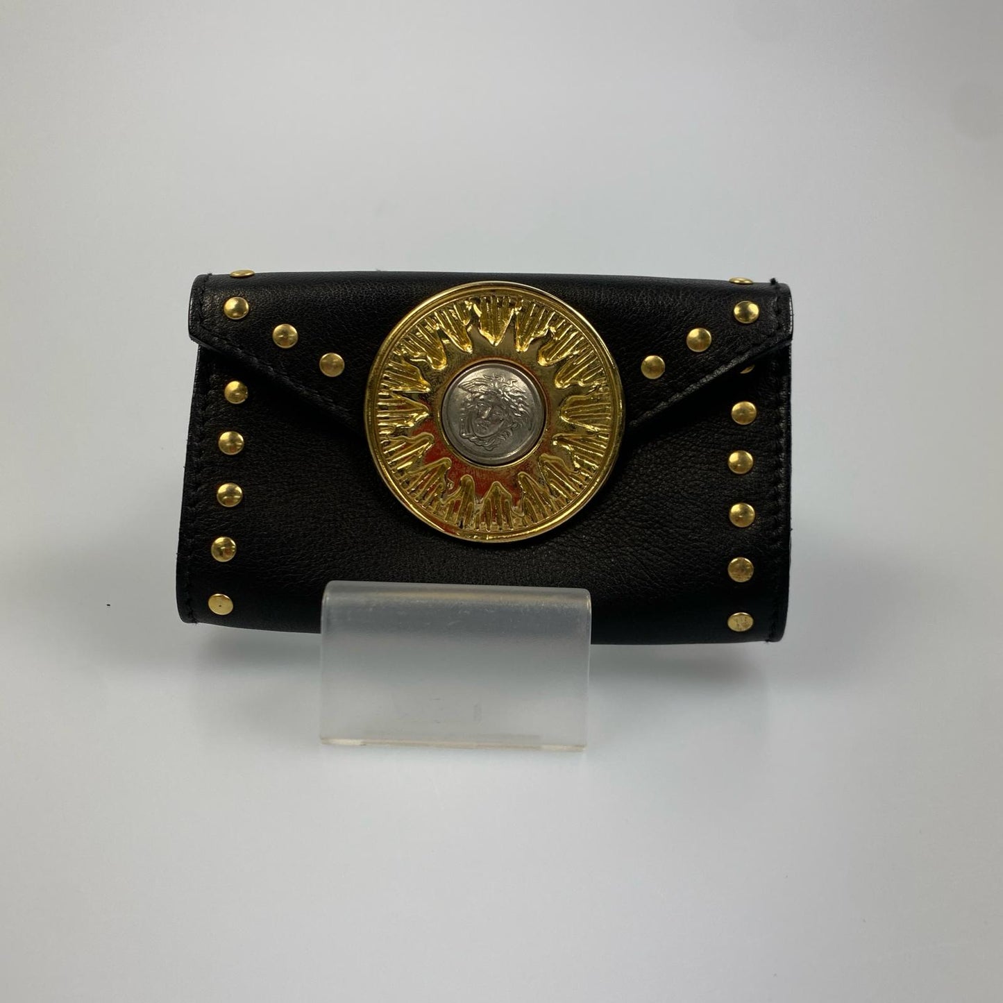【中古】VERSACE | ヴェルサーチ メデューサスタッズ ポーチ