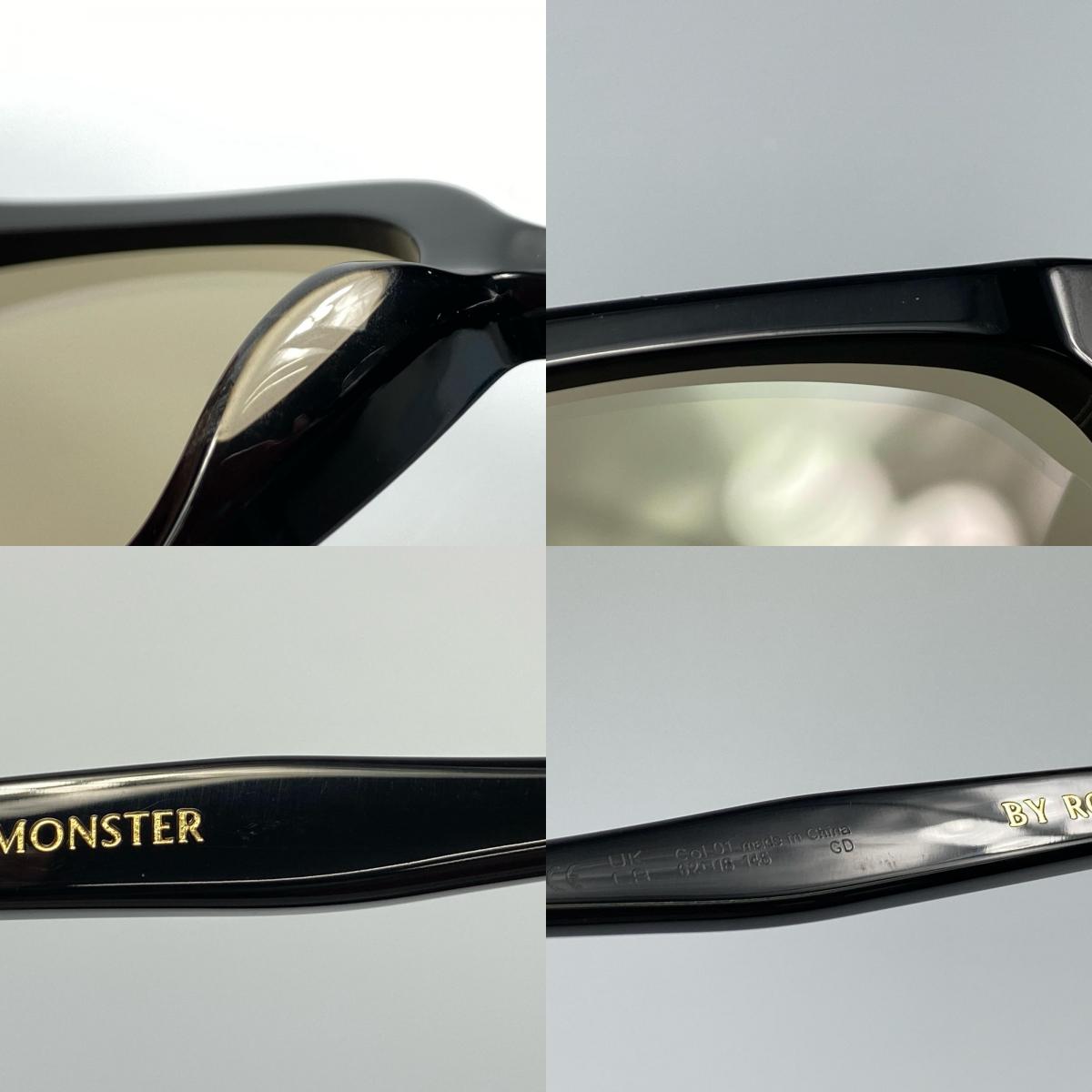 【中古】GENTLE MONSTER | ジェントルモンスター BY ROW サングラス 62□18 ブラック