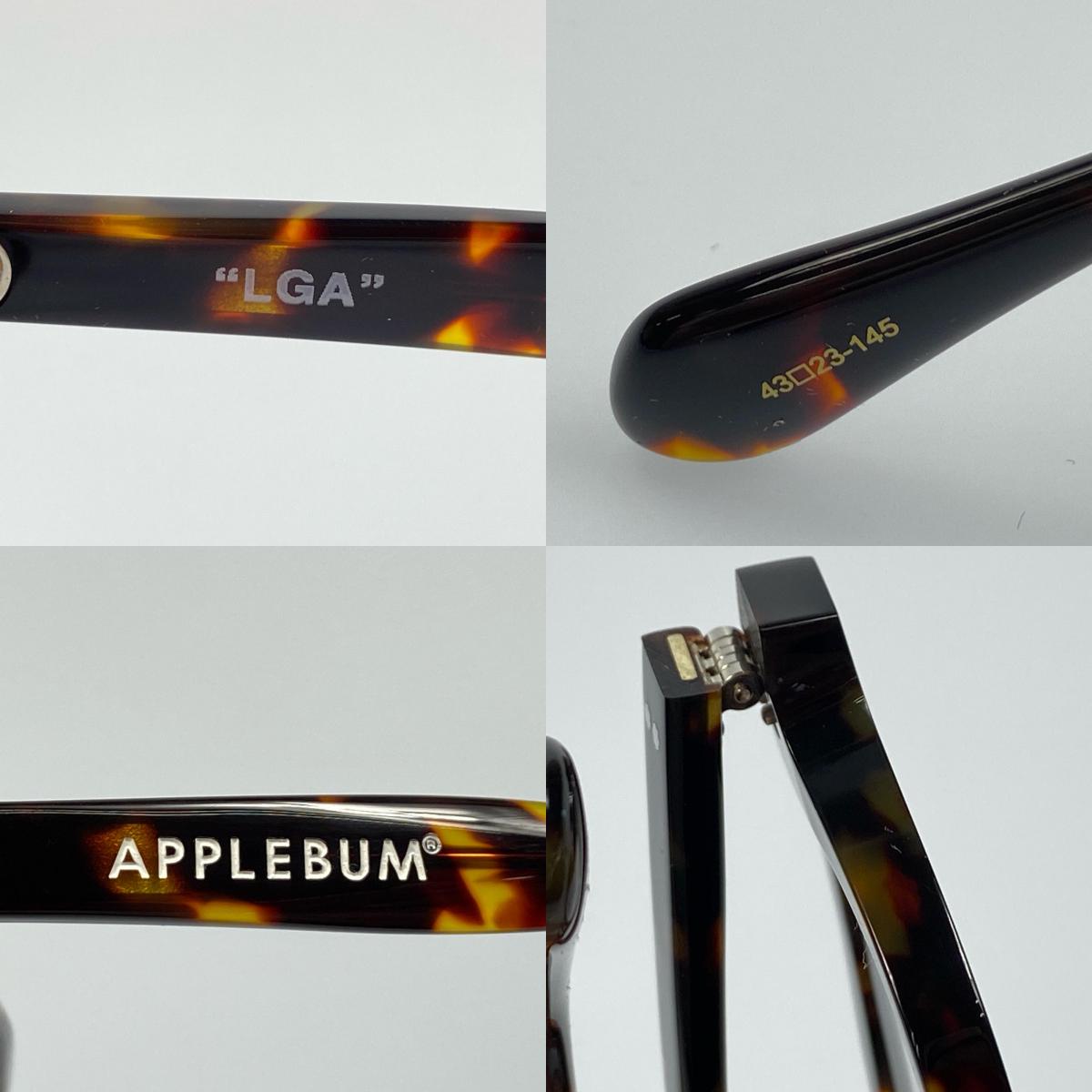 【中古】APPLEBUM | アップルバム LGA SUNGLASSES メガネ 251100111 伊達メガネ 2025S/S 43□23 ブラウン