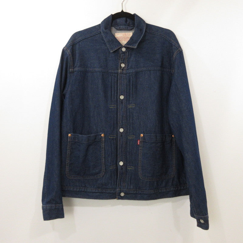 【中古】Levi's | リーバイス ヴィンテージプリーツトラッカージャケット デニム 001SA-0000 ネイビー サイズ:L