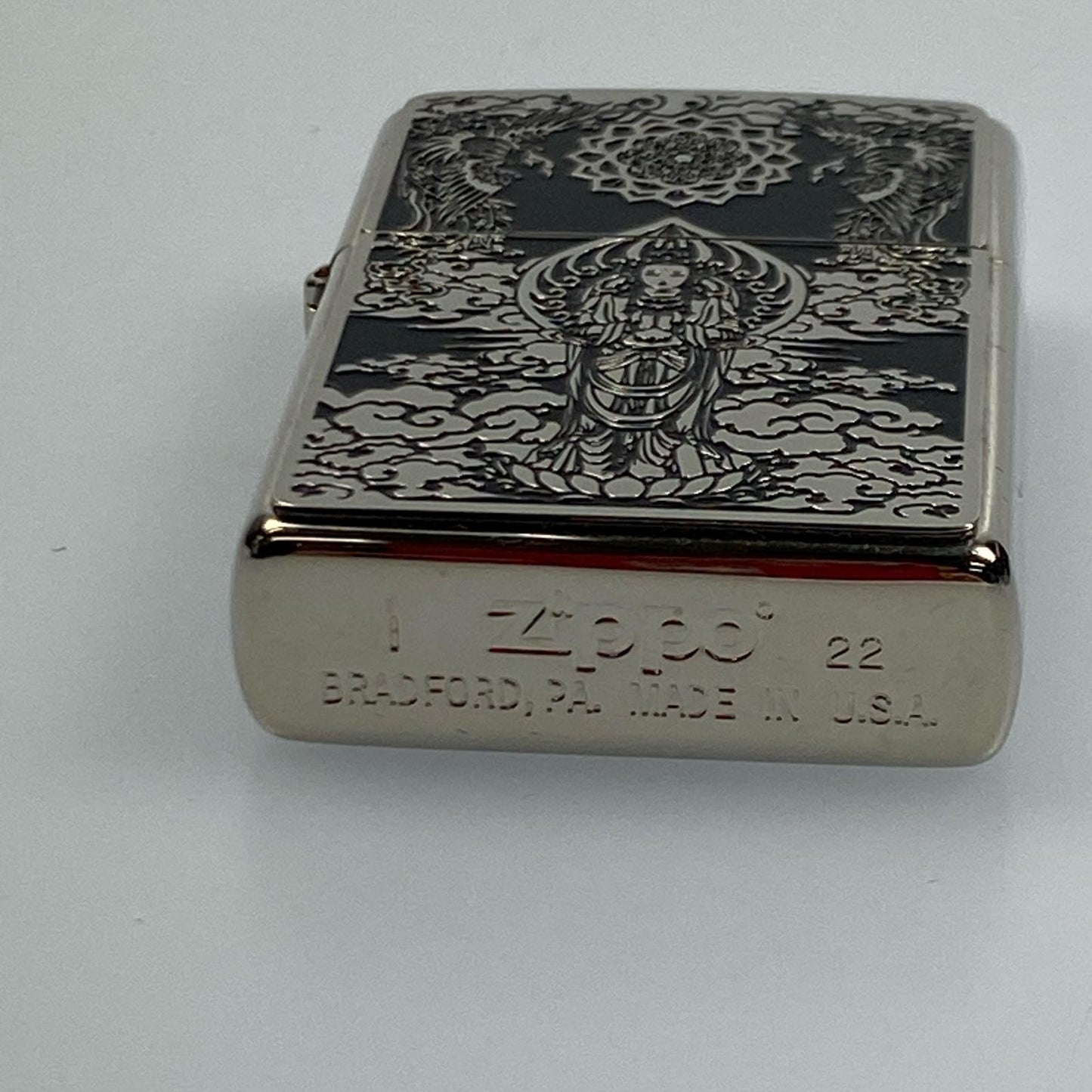 【中古】ZIPPO | ジッポ 観音音 ライター 2022年製 シルバー