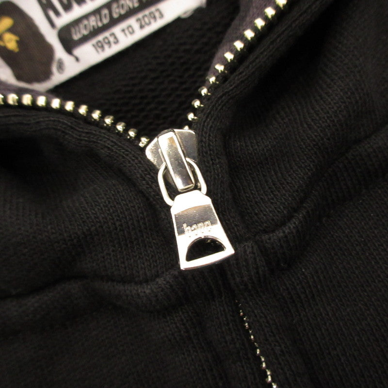 【中古】A BATHING APE | アベイシングエイプ METAL ONE POINT FULL ZIP HOODIE パーカー 001ZPL301301M ブラック サイズ:S