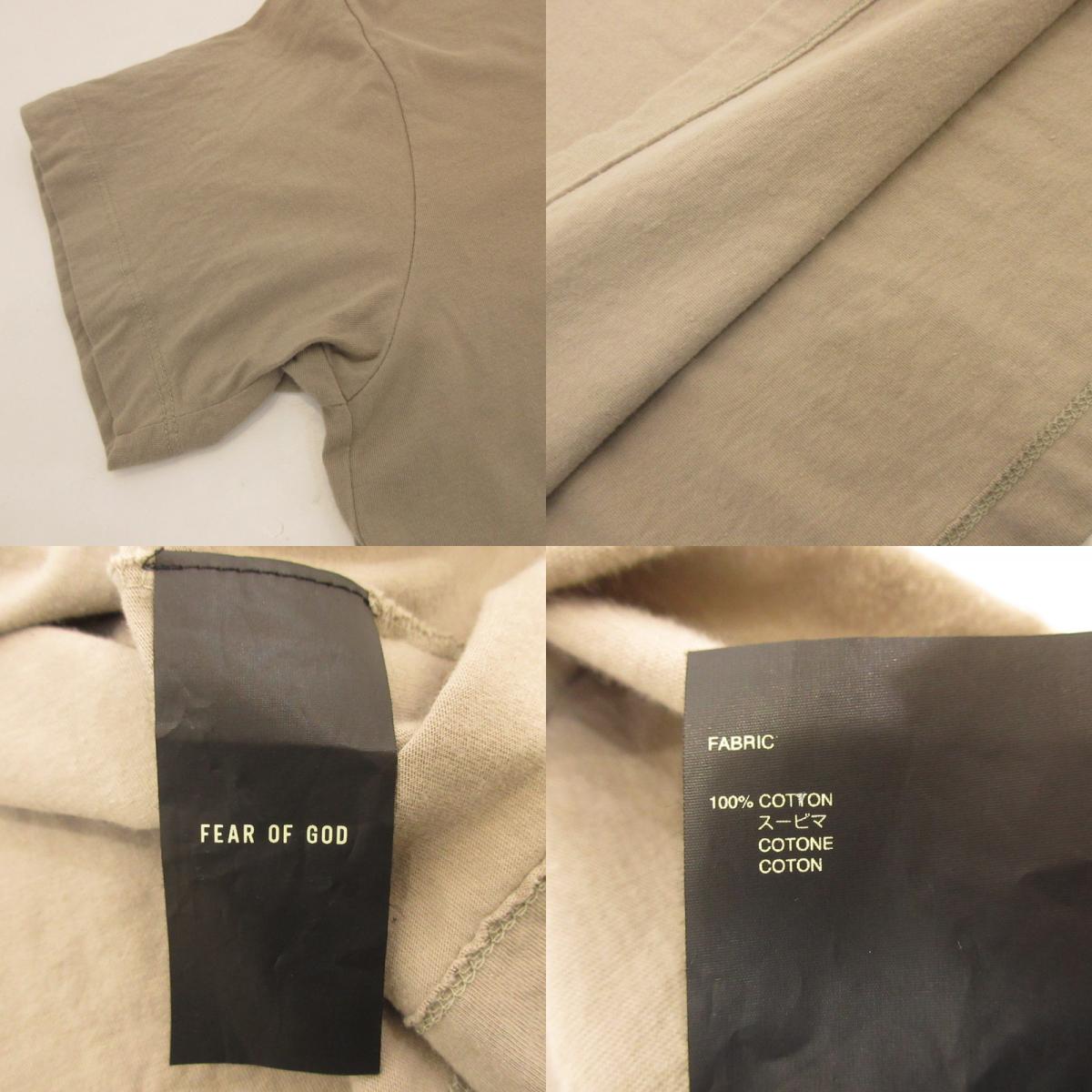 【中古】FEAR OF GOD | フィアオブゴッド VINTAGE CONCRETE 半袖Tシャツ FG50-025 CTJ 7th Collection ベージュ サイズ:M