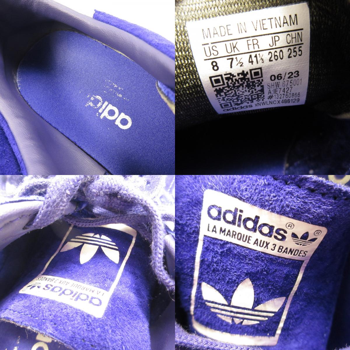 【中古】adidas | アディダス BERMUDA スニーカー IE7427 パープル 26cm