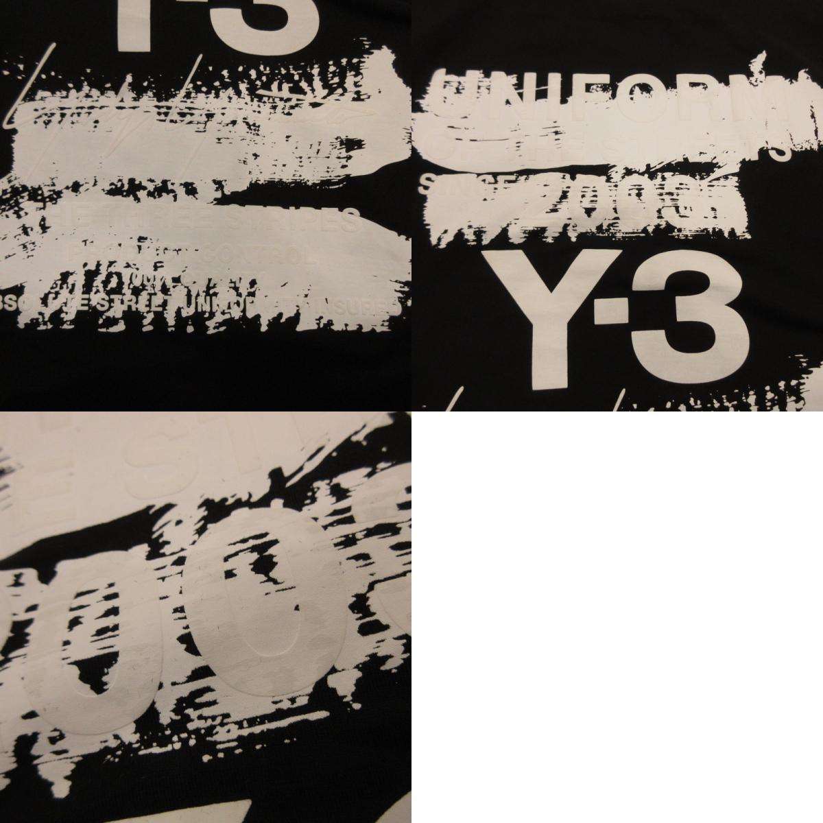 【中古】Y-3 | ワイスリー U GFX LS TEE 長袖Tシャツ JN4880 ブラック サイズ:XS