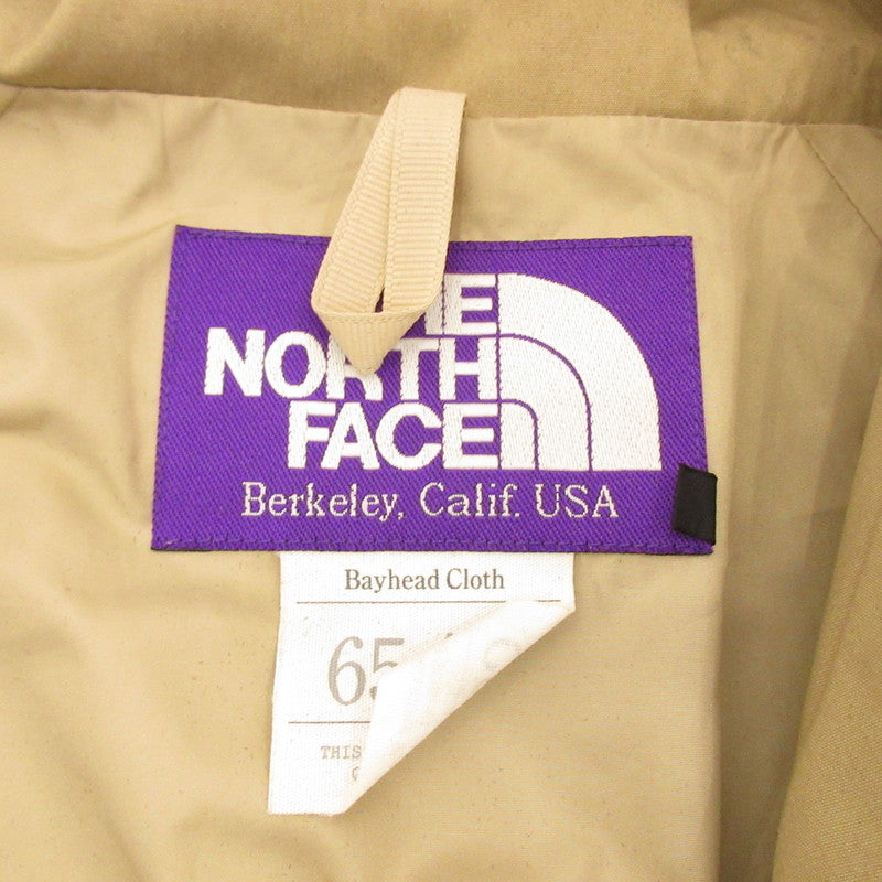 【中古】THE NORTH FACE PURPLE LABEL | ザノースフェイスパープルレーベル 65/35 Mountain Parka マウンテンパーカー NP2554N ベージュ サイズ:M
