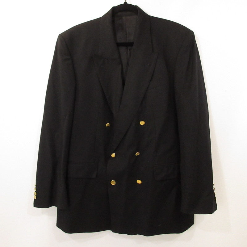 【中古】Burberrys | バーバリーズ 金ボタンダブルブレストジャケット テーラードジャケット 年式:90s ブラック