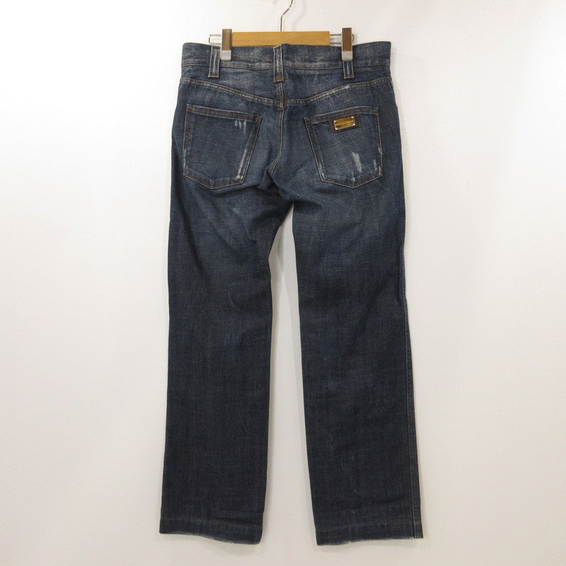 【中古】DOLCE&GABBANA | ドルチェアンドガッバーナ デニムパンツ G3T2CD/G8486 国内正規品 ネイビー サイズ:48