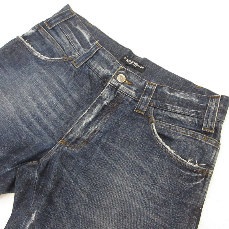 【中古】DOLCE&GABBANA | ドルチェアンドガッバーナ デニムパンツ G3T2CD/G8486 国内正規品 ネイビー サイズ:48