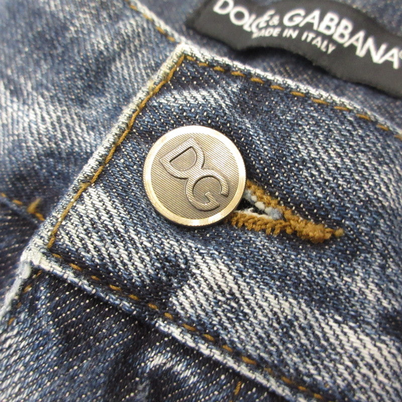 【中古】DOLCE&GABBANA | ドルチェアンドガッバーナ デニムパンツ G3T2CD/G8486 国内正規品 ネイビー サイズ:48