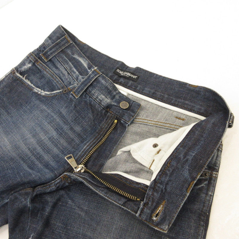 【中古】DOLCE&GABBANA | ドルチェアンドガッバーナ デニムパンツ G3T2CD/G8486 国内正規品 ネイビー サイズ:48