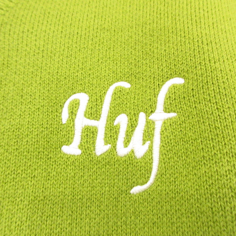 【中古】HUF | ハフ TOTAL ECLIPSE CARDIGAN カーディガン ライトグリーン