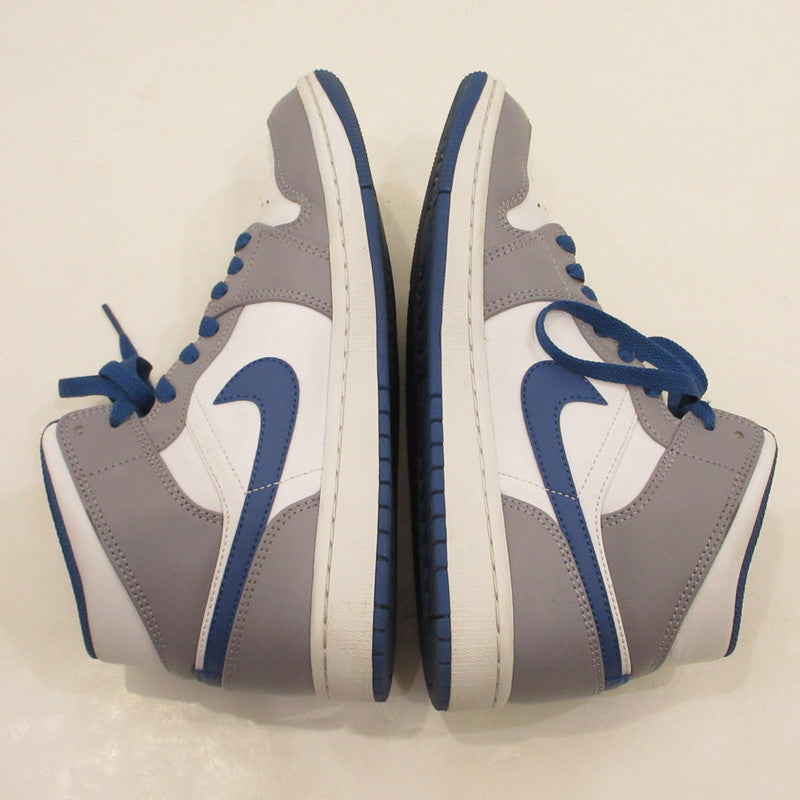 【中古】NIKE | ナイキ AIR JORDAN 1 MID TRUE BLUE スニーカー DQ8426-014 2023S/S グレー 25.5cm