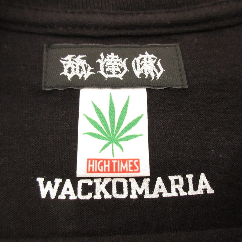 【中古】WACKO MARIA | ワコマリア CREW NECK T-SHIRT 半袖Tシャツ NMD-HIGHTIMES-WM-TEE01 ブラック サイズ:M
