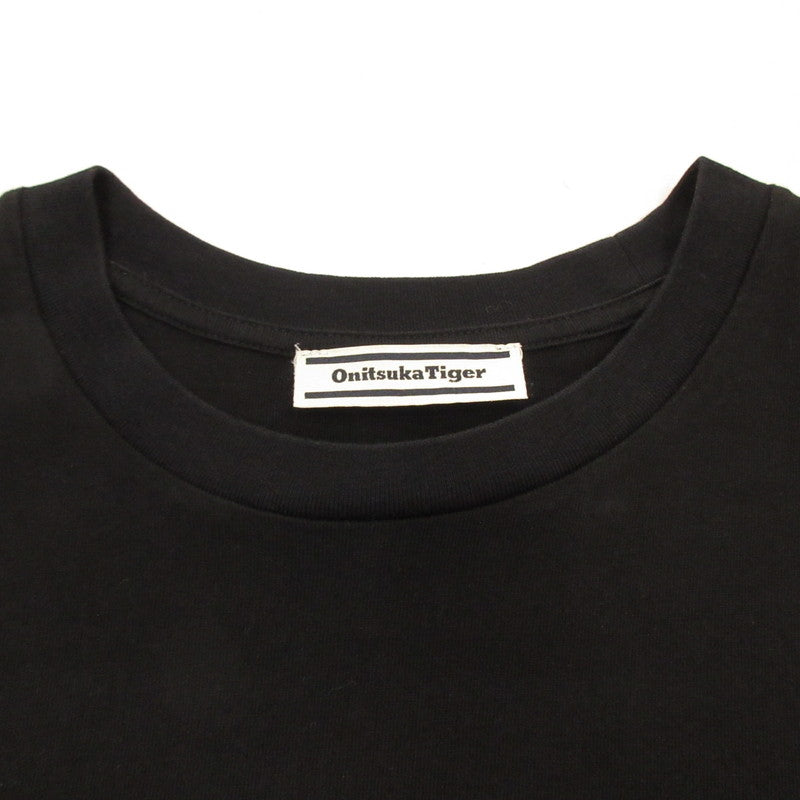 【中古】ONITSUKA TIGER | オニツカタイガー LONG SLEEVE GRAPHIC TEE 長袖Tシャツ 2183B163 ブラック サイズ:L