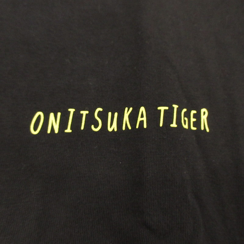 【中古】ONITSUKA TIGER | オニツカタイガー LONG SLEEVE GRAPHIC TEE 長袖Tシャツ 2183B163 ブラック サイズ:L