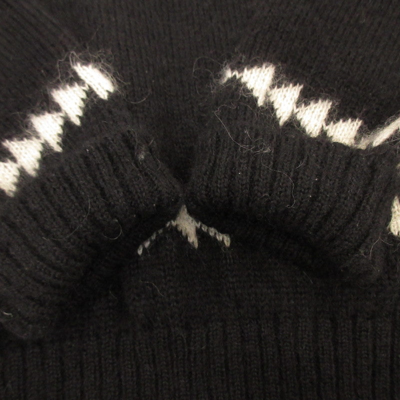 【中古】MONCLER | モンクレール GIROCOLLO TRICOT セーター H20919C00011 国内正規品 ブラック サイズ:L