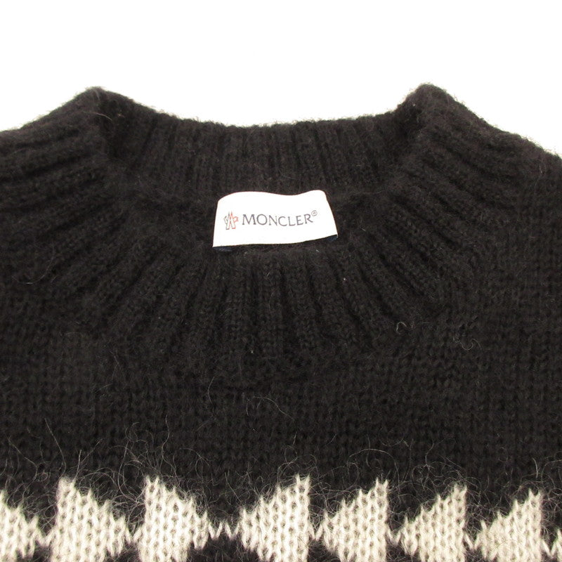 【中古】MONCLER | モンクレール GIROCOLLO TRICOT セーター H20919C00011 国内正規品 ブラック サイズ:L