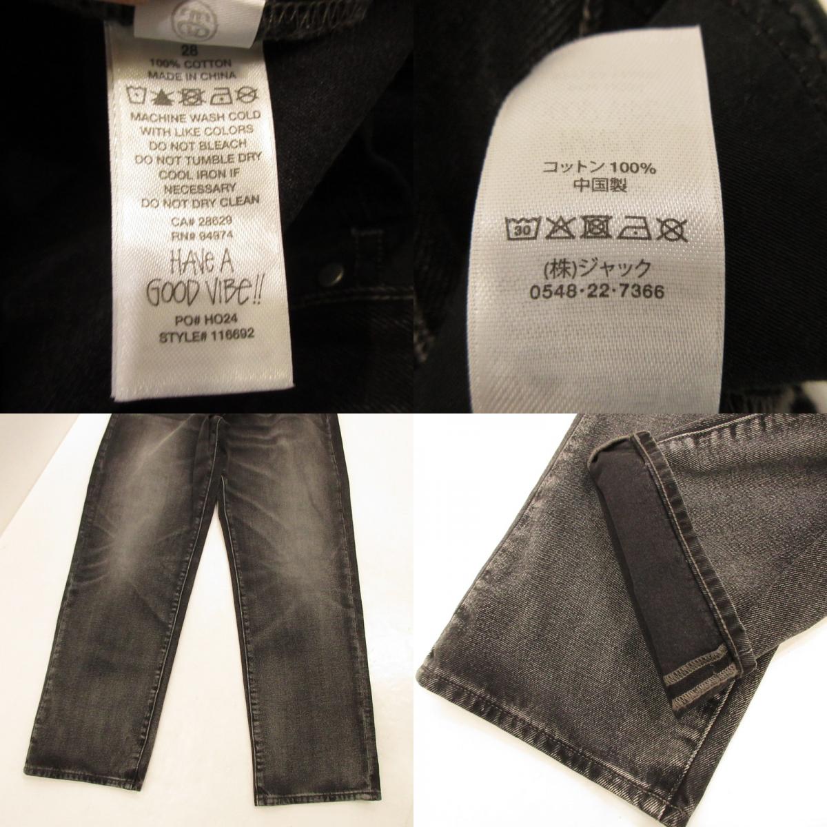 【中古】STUSSY | ステューシー BIG OL' JEAN VINTAGE DENIM 'Black Vintage Wash' デニムパンツ 116692 2025S/S ブラック サイズ:28