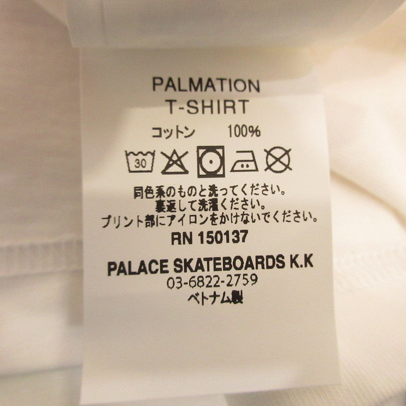 【中古】PALACE SKATEBOARDS | パレススケートボード PALMATION T-SHIRT 半袖Tシャツ P29TS017 ホワイト サイズ:L