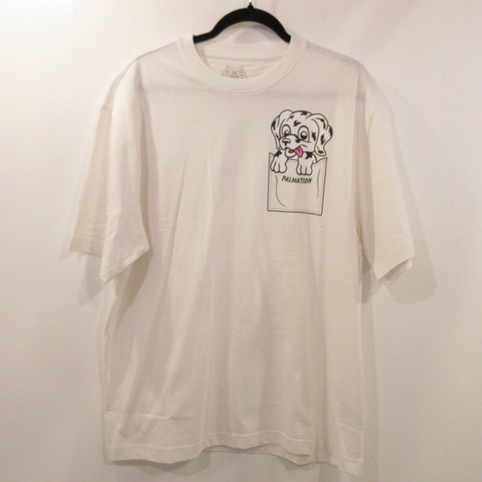 【中古】PALACE SKATEBOARDS | パレススケートボード PALMATION T-SHIRT 半袖Tシャツ P29TS017 ホワイト サイズ:L