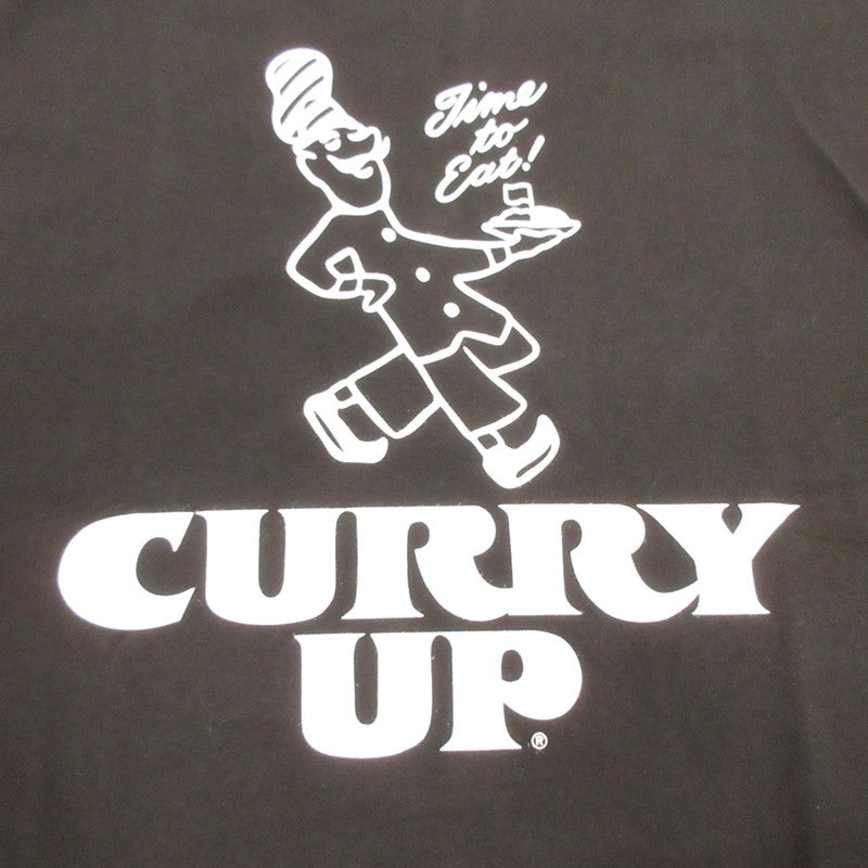 【中古】CURRY UP | カリーアップカレーアップ CURRY UP T-SHIRT? 半袖Tシャツ ブラック サイズ:XL