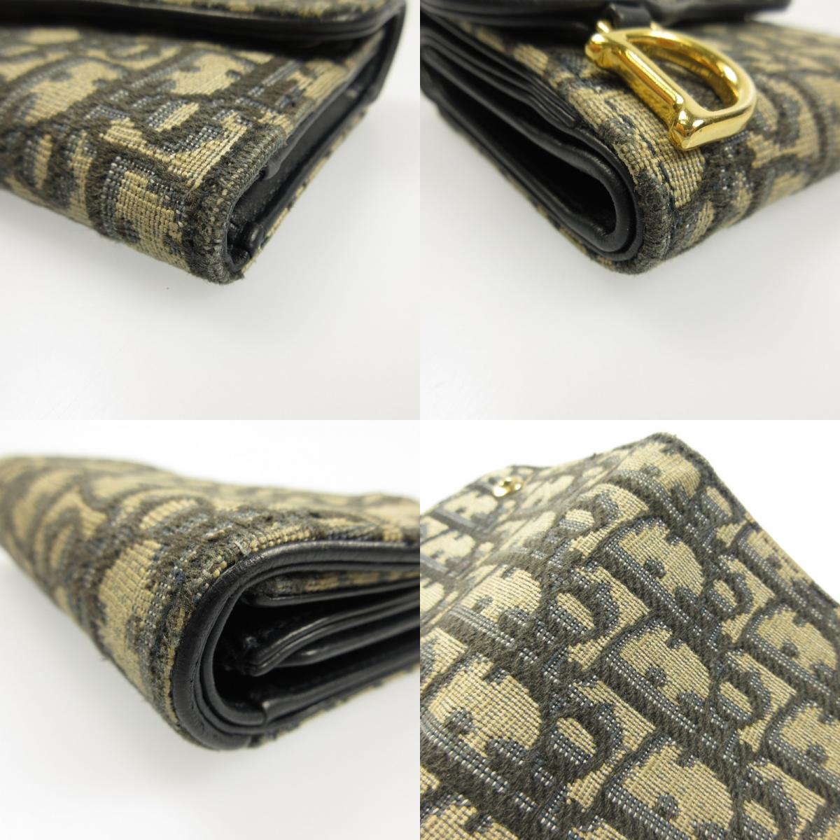 【中古】Christian Dior | クリスチャンディオール Saddle Lotus 三つ折り財布 S5652CTZQ_M928