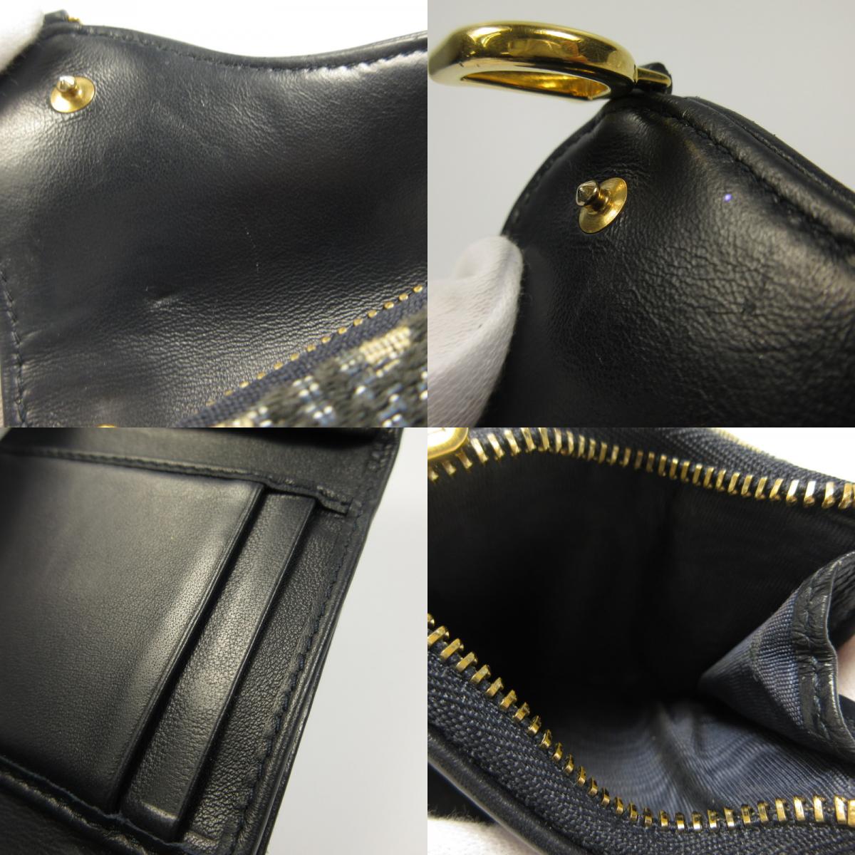 【中古】Christian Dior | クリスチャンディオール Saddle Lotus 三つ折り財布 S5652CTZQ_M928