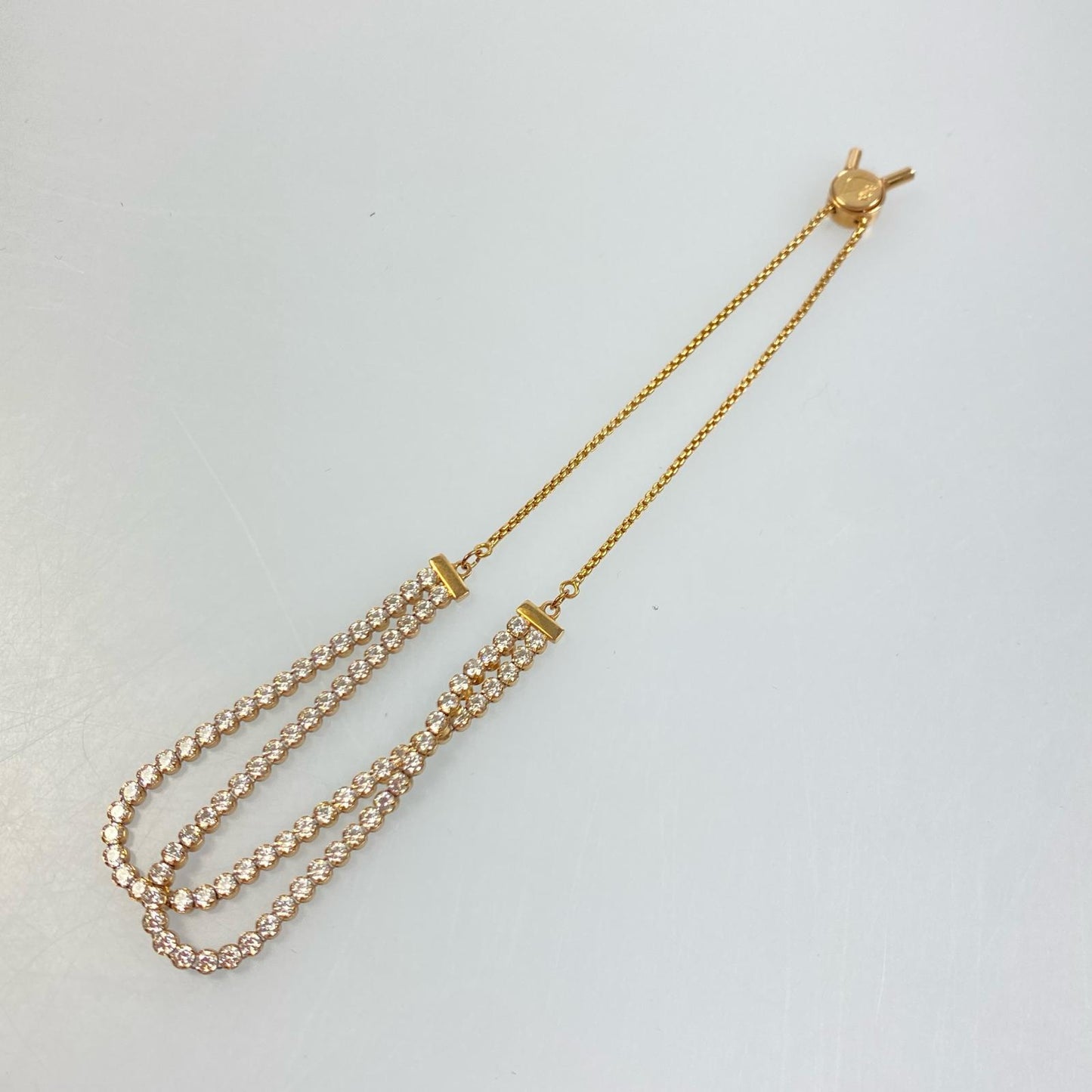 【中古】SWAROVSKI | スワロフスキー Matrix Tennis ブレスレット 5224182 ゴールド