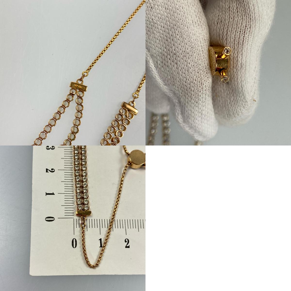 【中古】SWAROVSKI | スワロフスキー Matrix Tennis ブレスレット 5224182 ゴールド