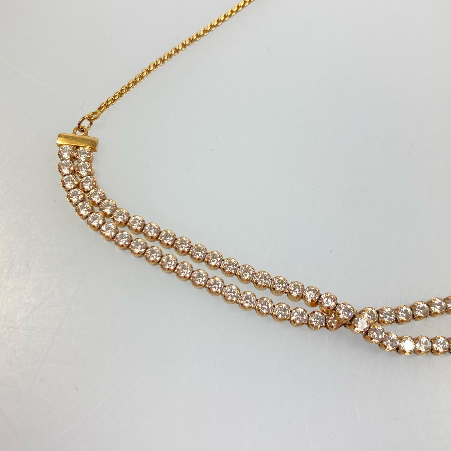 【中古】SWAROVSKI | スワロフスキー Matrix Tennis ブレスレット 5224182 ゴールド