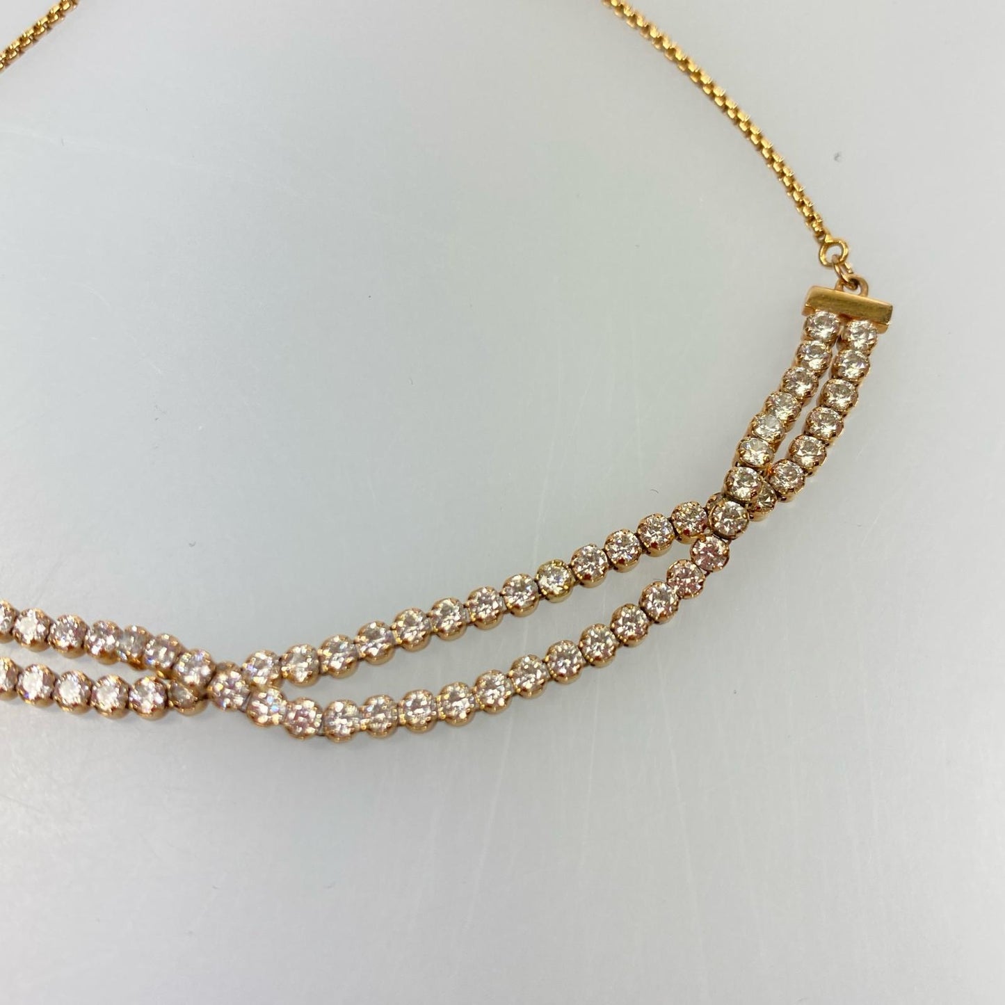 【中古】SWAROVSKI | スワロフスキー Matrix Tennis ブレスレット 5224182 ゴールド