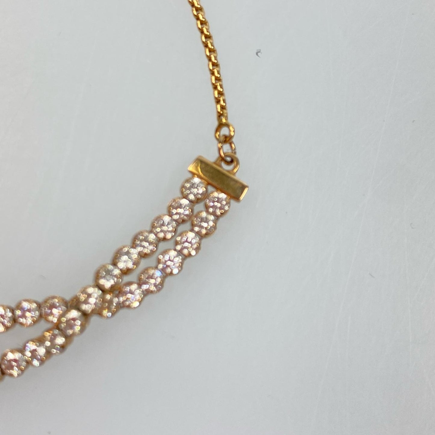 【中古】SWAROVSKI | スワロフスキー Matrix Tennis ブレスレット 5224182 ゴールド