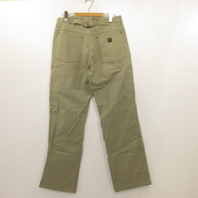 【中古】 シンチバックダブルニー パンツ E1055 年式:80s ラングラージャパン カーキ