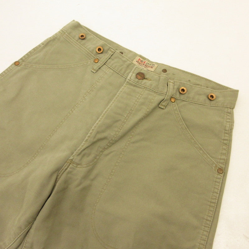 【中古】 シンチバックダブルニー パンツ E1055 年式:80s ラングラージャパン カーキ