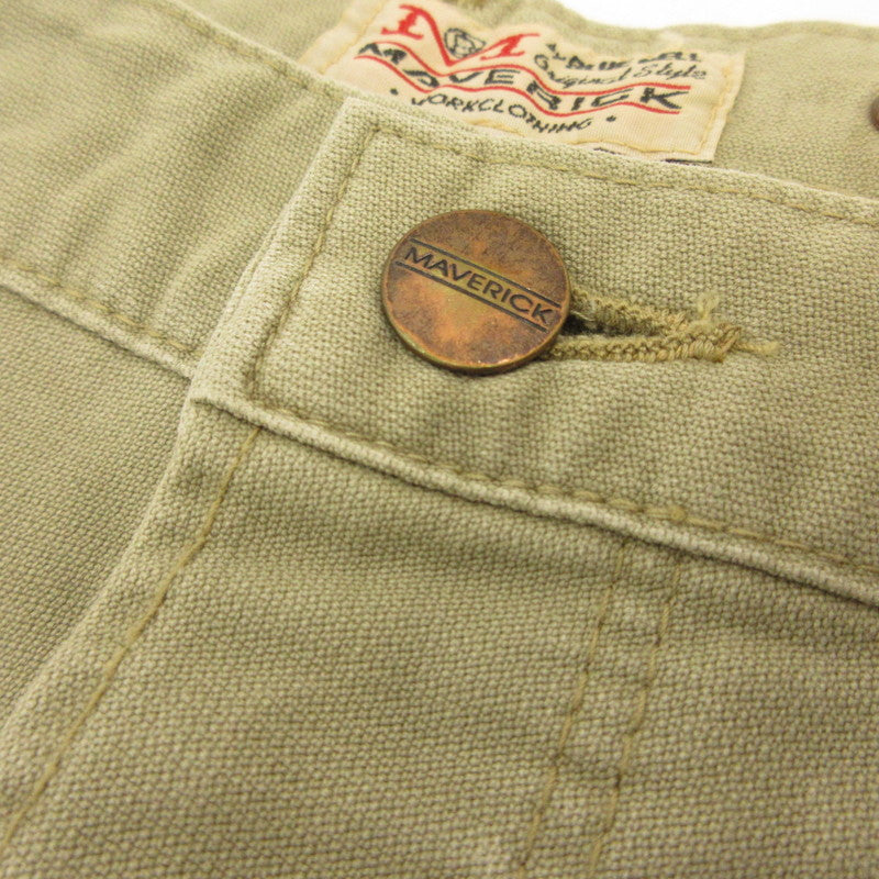 【中古】 シンチバックダブルニー パンツ E1055 年式:80s ラングラージャパン カーキ
