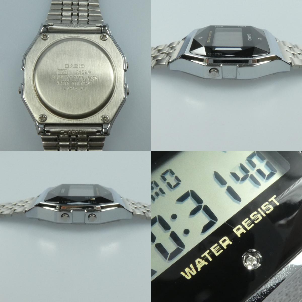 【中古】CASIO | カシオ 腕時計 A159WAD-1D シルバー