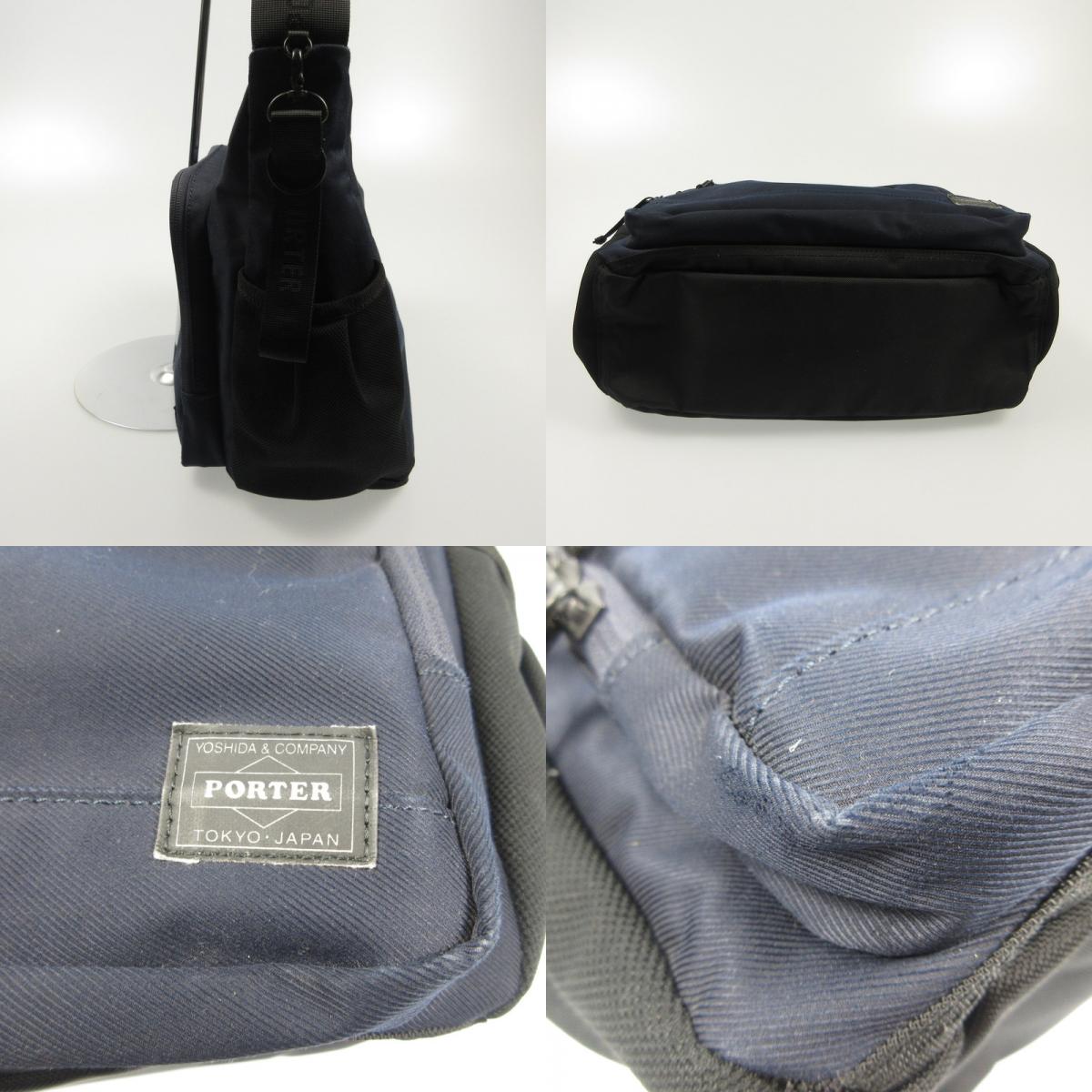 【中古】PORTER | ポーター FRONT ショルダーバッグ 687-17027 ネイビー