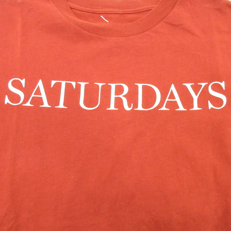 【中古】SATURDAYS NYC | サタデーズ サタデイズ 半袖Tシャツ ボルドー/バーガンディー サイズ:M