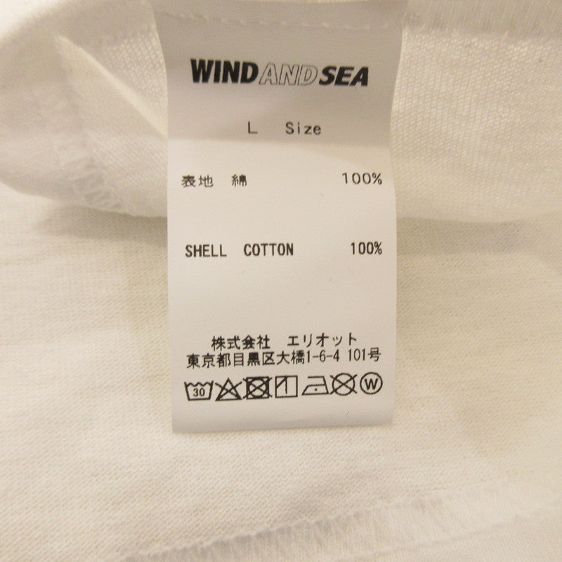 【中古】WIND AND SEA | ウィンダンシーウインダンシー (monogram) T-SHIRT 半袖Tシャツ WDS-XXX-05 ホワイト サイズ:L