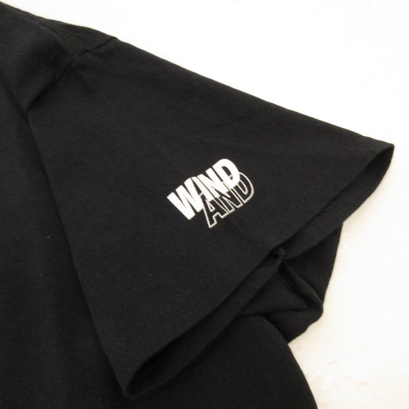 【中古】WIND AND SEA | ウィンダンシーウインダンシー GLITTER TEE 半袖Tシャツ WDS-HNK-17 ブラック サイズ:L