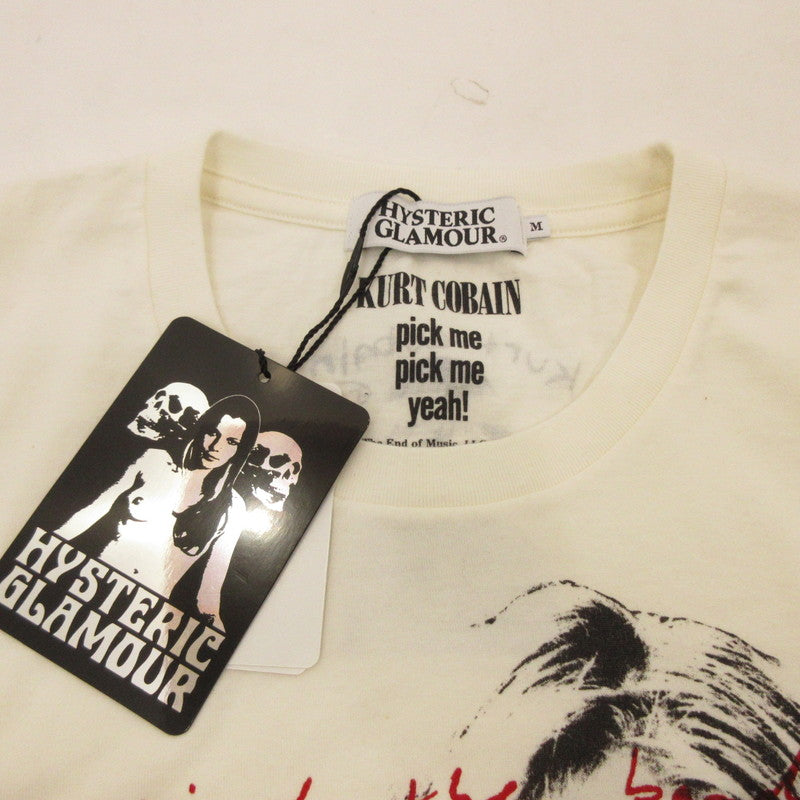 【中古】HYSTERIC GLAMOUR | ヒステリックグラマー KURT COBAIN 半袖Tシャツ 0211CT10 ホワイト サイズ:M