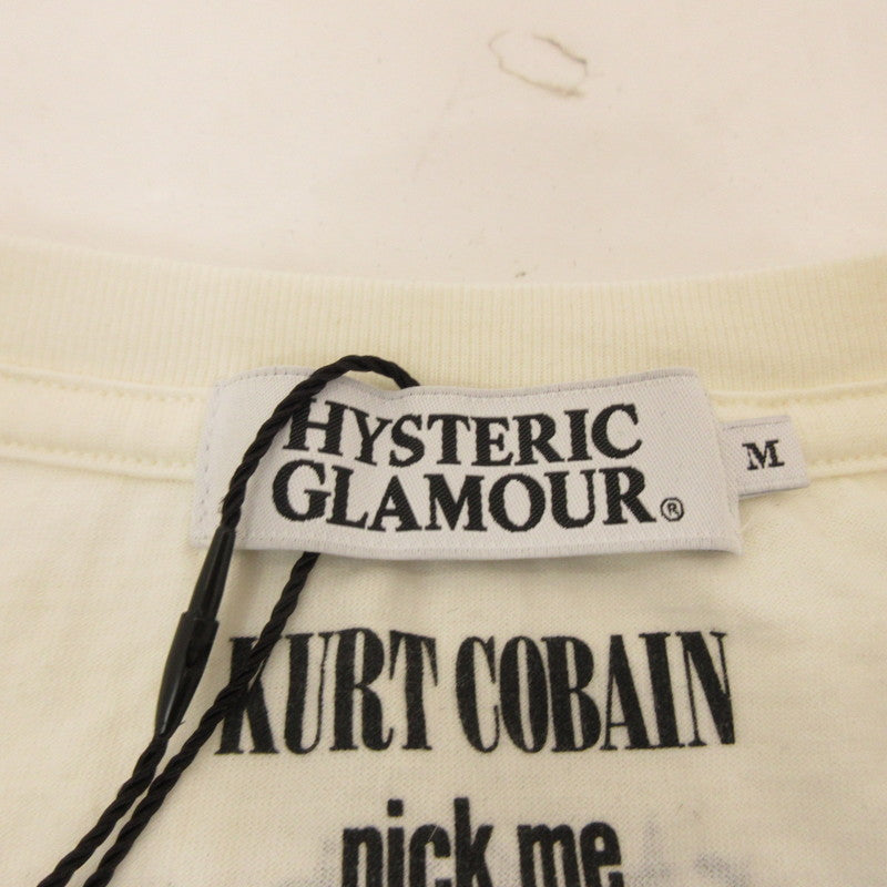【中古】HYSTERIC GLAMOUR | ヒステリックグラマー KURT COBAIN 半袖Tシャツ 0211CT10 ホワイト サイズ:M