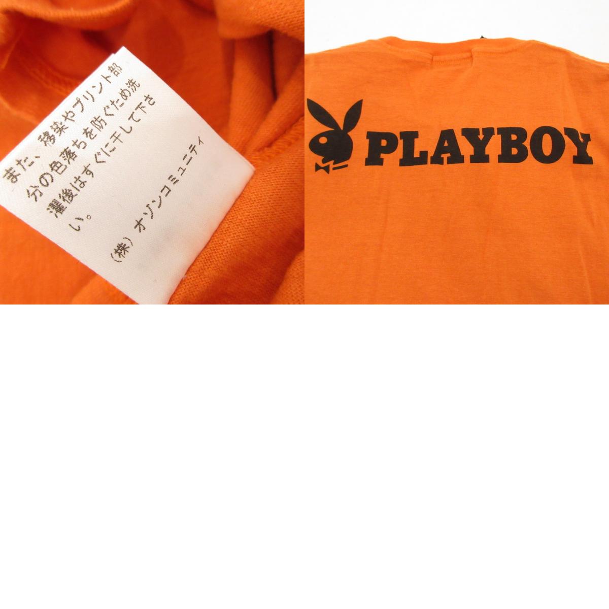 【中古】HYSTERIC GLAMOUR | ヒステリックグラマー SEPTEMBER 69 半袖Tシャツ 1242CT02 オレンジ サイズ:M