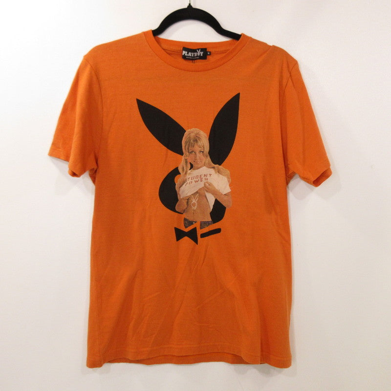 【中古】HYSTERIC GLAMOUR | ヒステリックグラマー SEPTEMBER 69 半袖Tシャツ 1242CT02 オレンジ サイズ:M
