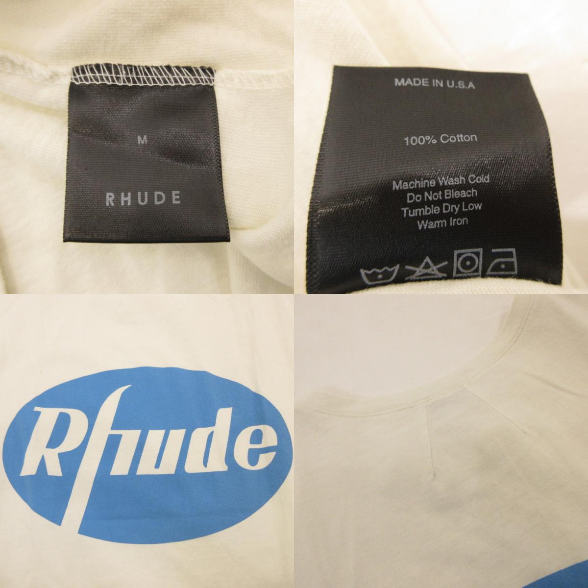 【中古】RHUDE | ルード Horse S/S T-Shirt 半袖Tシャツ ホワイト サイズ:M