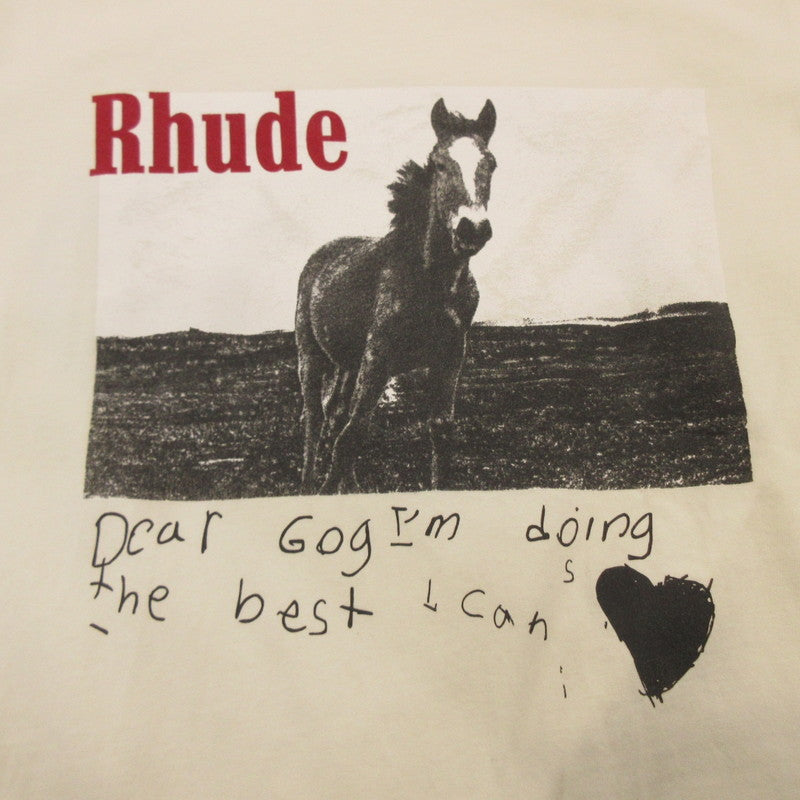 【中古】RHUDE | ルード Horse S/S T-Shirt 半袖Tシャツ ホワイト サイズ:M