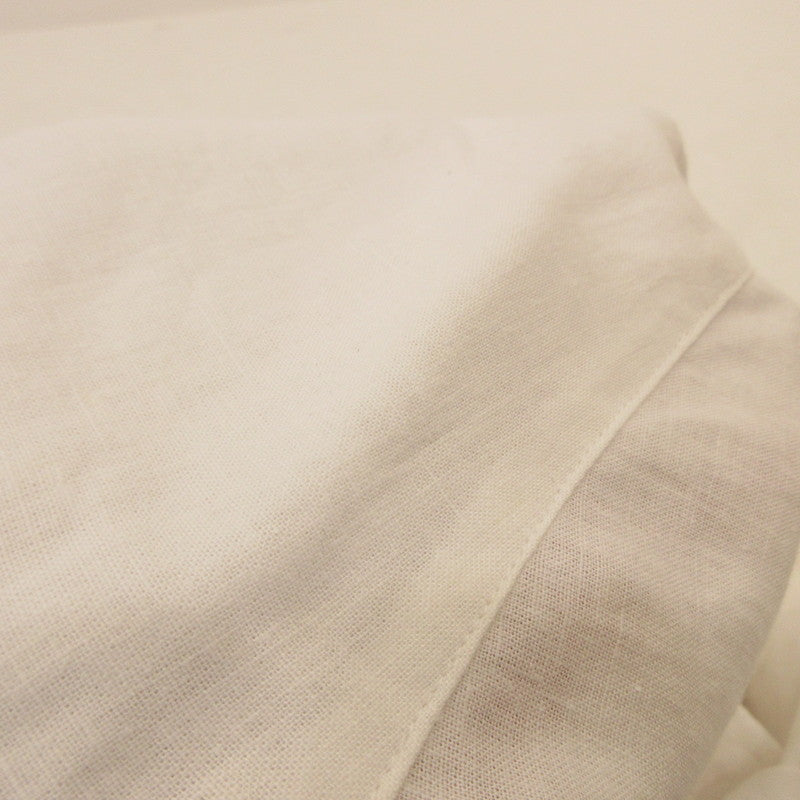 23ku | 23ku Bright Linen Cropped Shirt Short Sleeve Shirt 7099586 SLOW White Size: 38