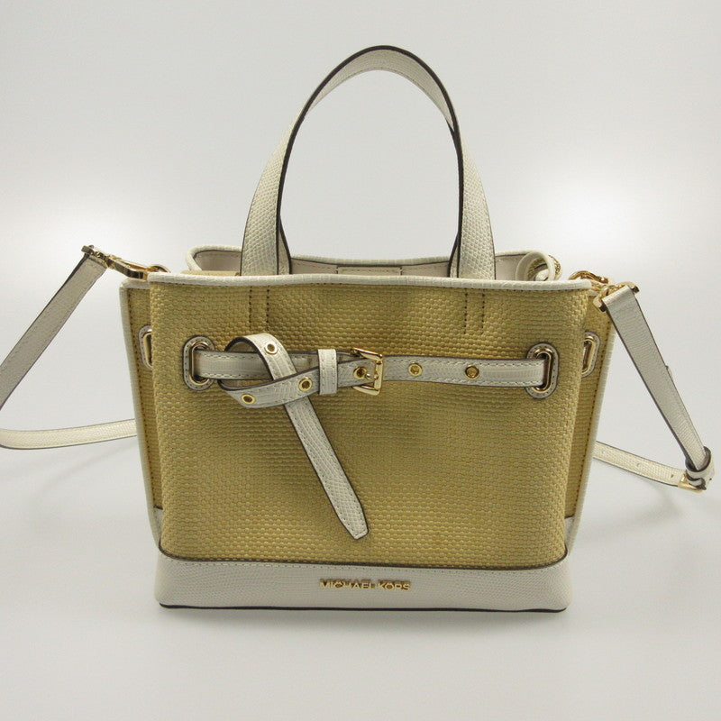 【中古】Michael Kors | マイケルコース EMILIA サッチェルスモール その他バッグ 35T2GU5S1W 2022S/S ベージュ